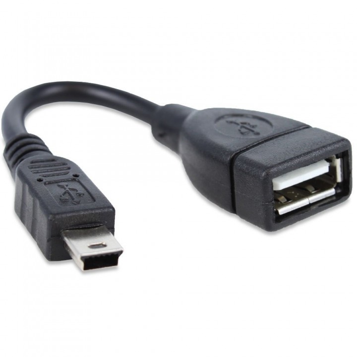 USB A Female to Mini USB B 5 Pin Male Adapter Cabl