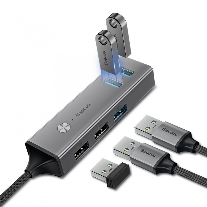 Baseus Cube USB to USB 3.0 + USB 2.0 HUB Adapter P