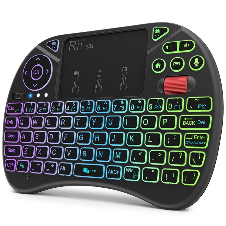 Rii X8 Plus 2.4GHz Wireless Air Mouse Keyboard wit
