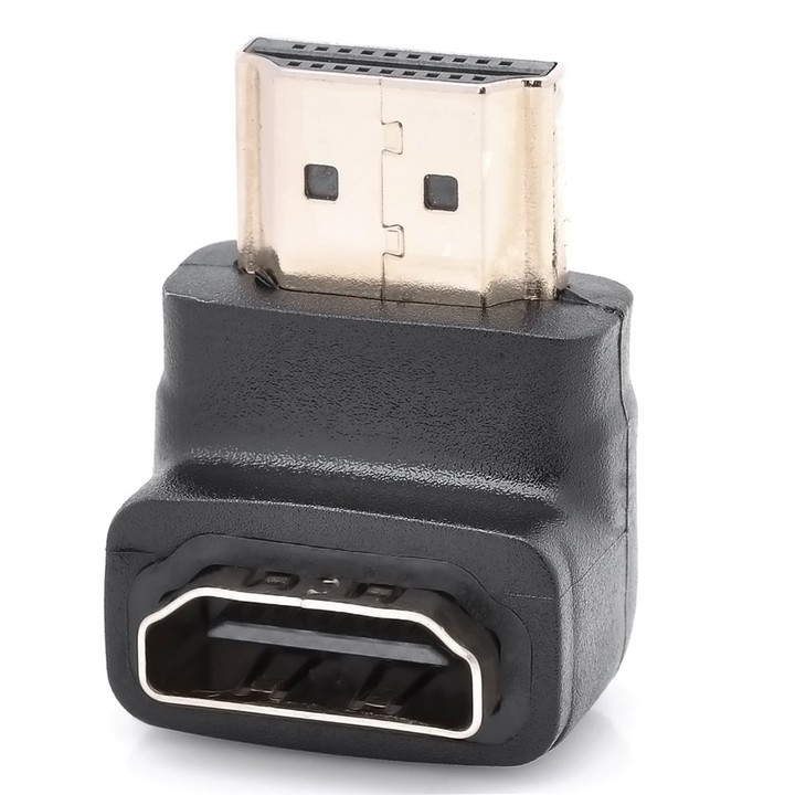 Right Angle HDMI Male Female Adapter / Connector