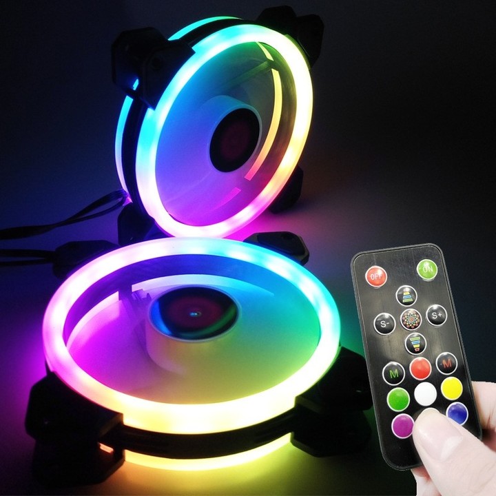120mm Adjustable RGB LED Light Computer Case PC Co