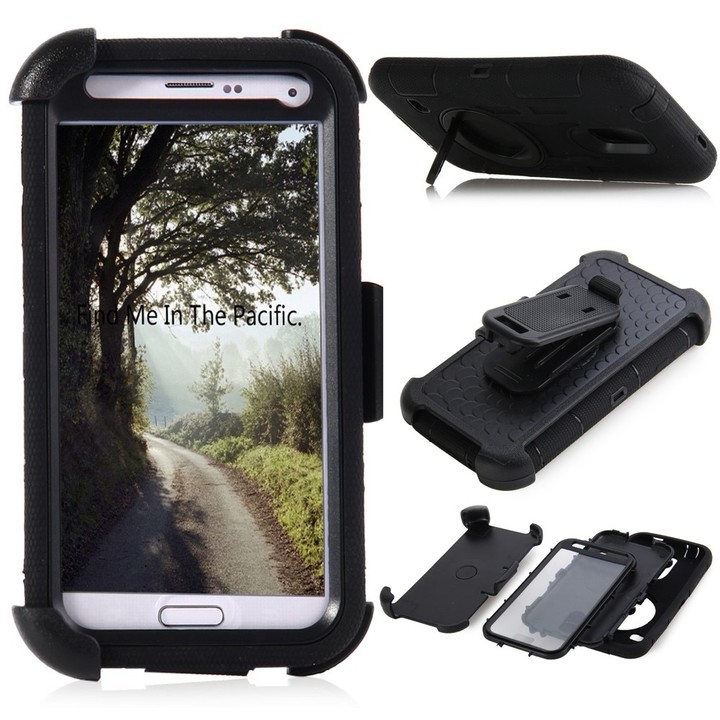 3 in 1 Full Body Protection Cover Case Silicone Sh