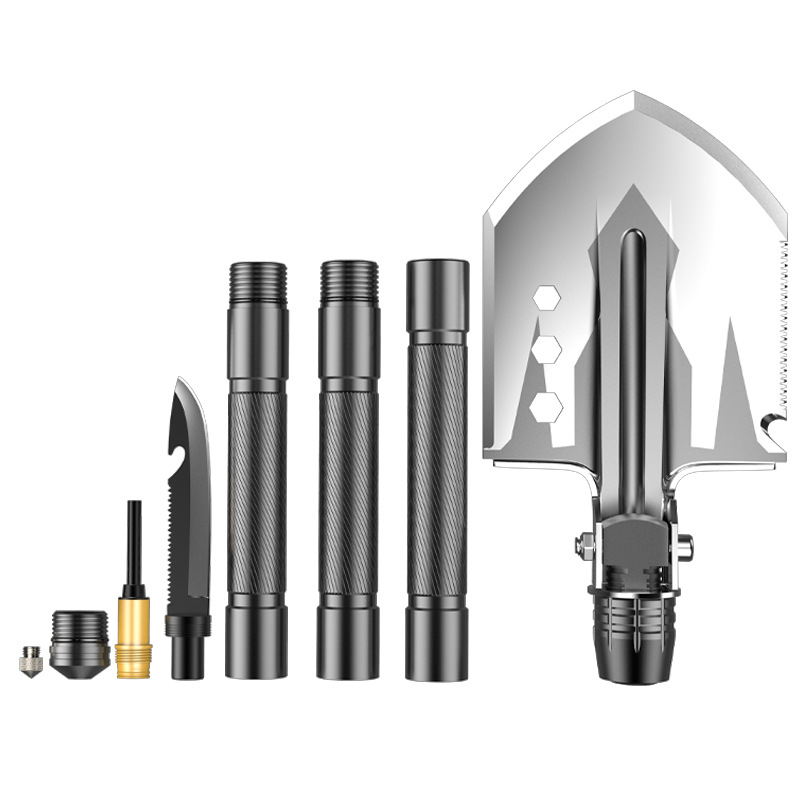 Engineer shovel multi-function outdoor folding shovel  survival equipment self-defense