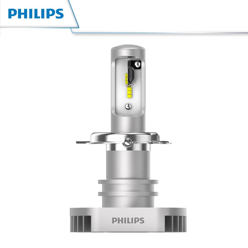 Philips car LED bright white light headlight  far and near light H4 H7 6000K 12V headlight  light