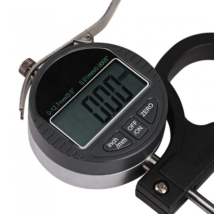 Press Type Centesimal LCD Digital Thickness Gauge