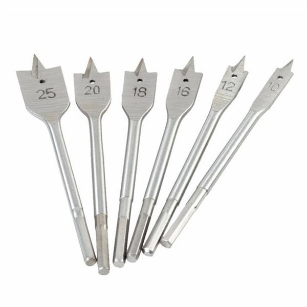 Woodworking Reaming Flat Drill Spade Bit 6PCS