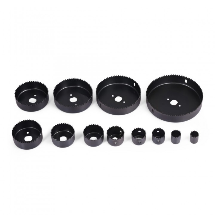 16pcs Carbon Steel Hole Saw Drill Kit Woodworking