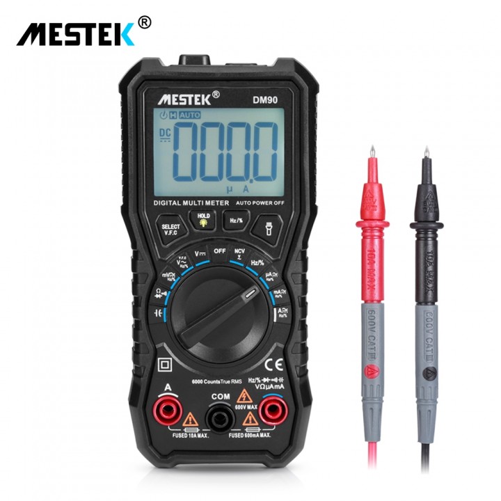 MESTEK DM90 Handheld LCD Digital Multimeter True R
