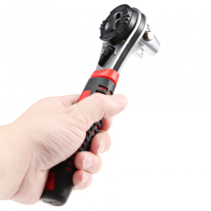 Portable Hascrome Adjustable Ratchhet Wheel Wrench