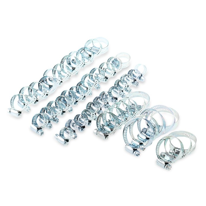 50pcs Adjustable Flexible Hose Clamp for Plumbing