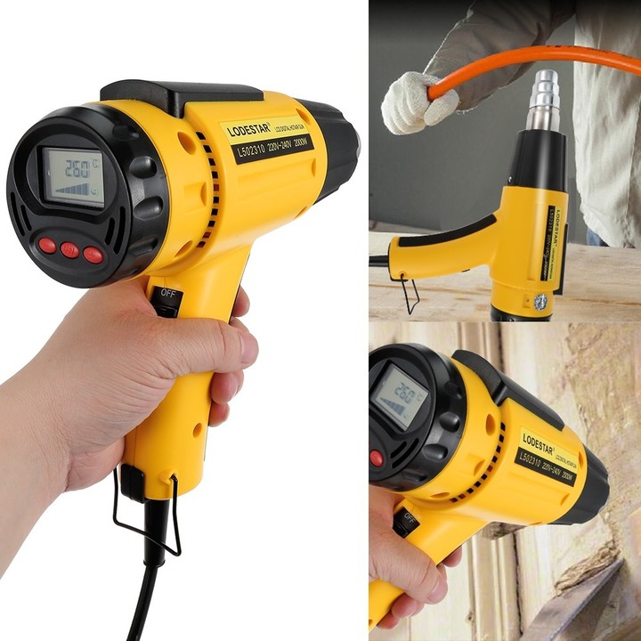 LODESTAR 220 - 240V 2000W Electric Hot Air Gun wit