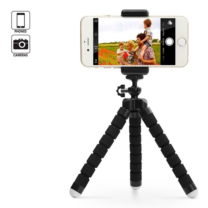 Portable and Adjustable Tripod Stand Holder