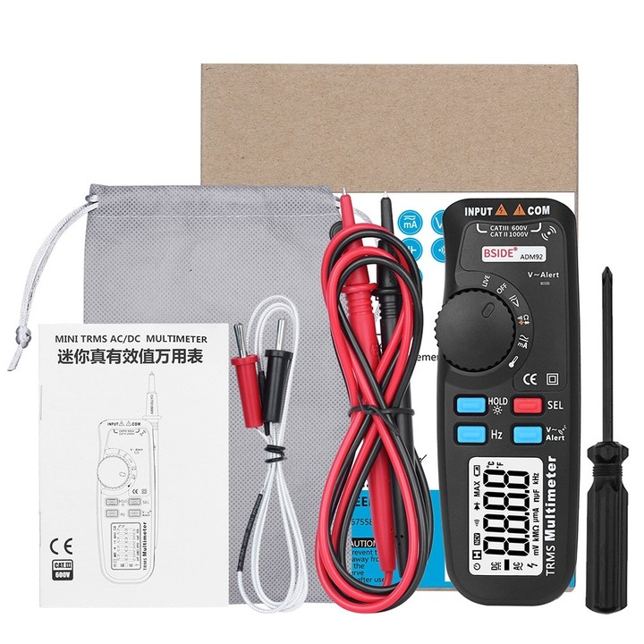 BSIDE ADM92 AC Clamp Multimeter Current Frequency