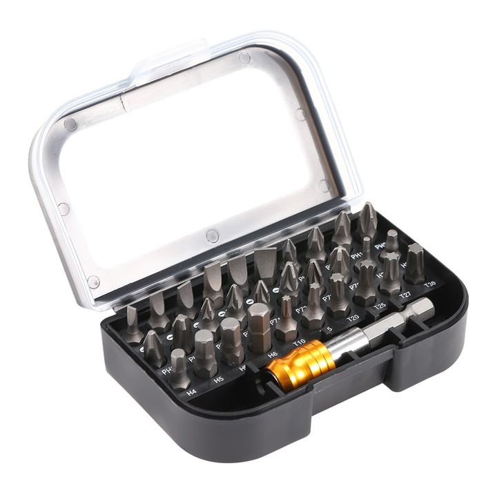 31-piece Screwdriver Bit Extension Rod Set with Ma