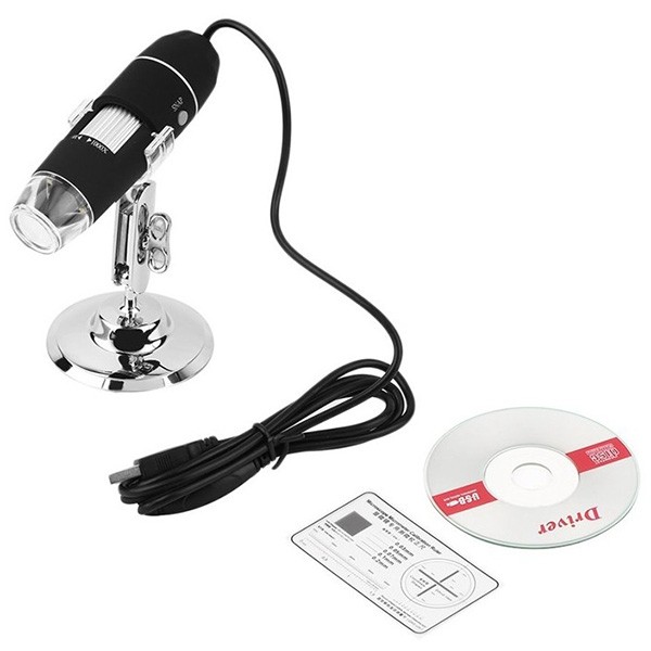 8-LED 1000x USB Digital Microscope Endoscope Magni