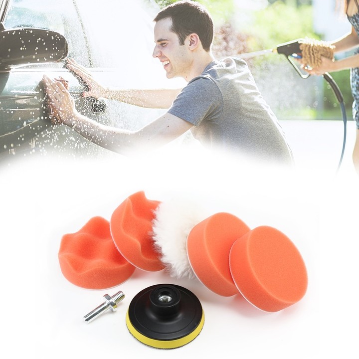 Sponge Polishing Buffing Pad Car Beauty Tool 7pcs