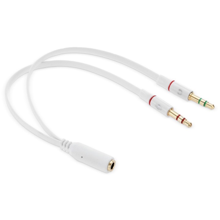 1-to-2 3.5mm Gold-plated Adapter Cable for Headpho