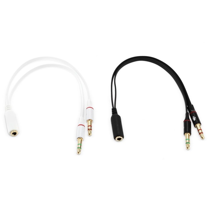 1-to-2 3.5mm Gold-plated Adapter Cable for Headpho