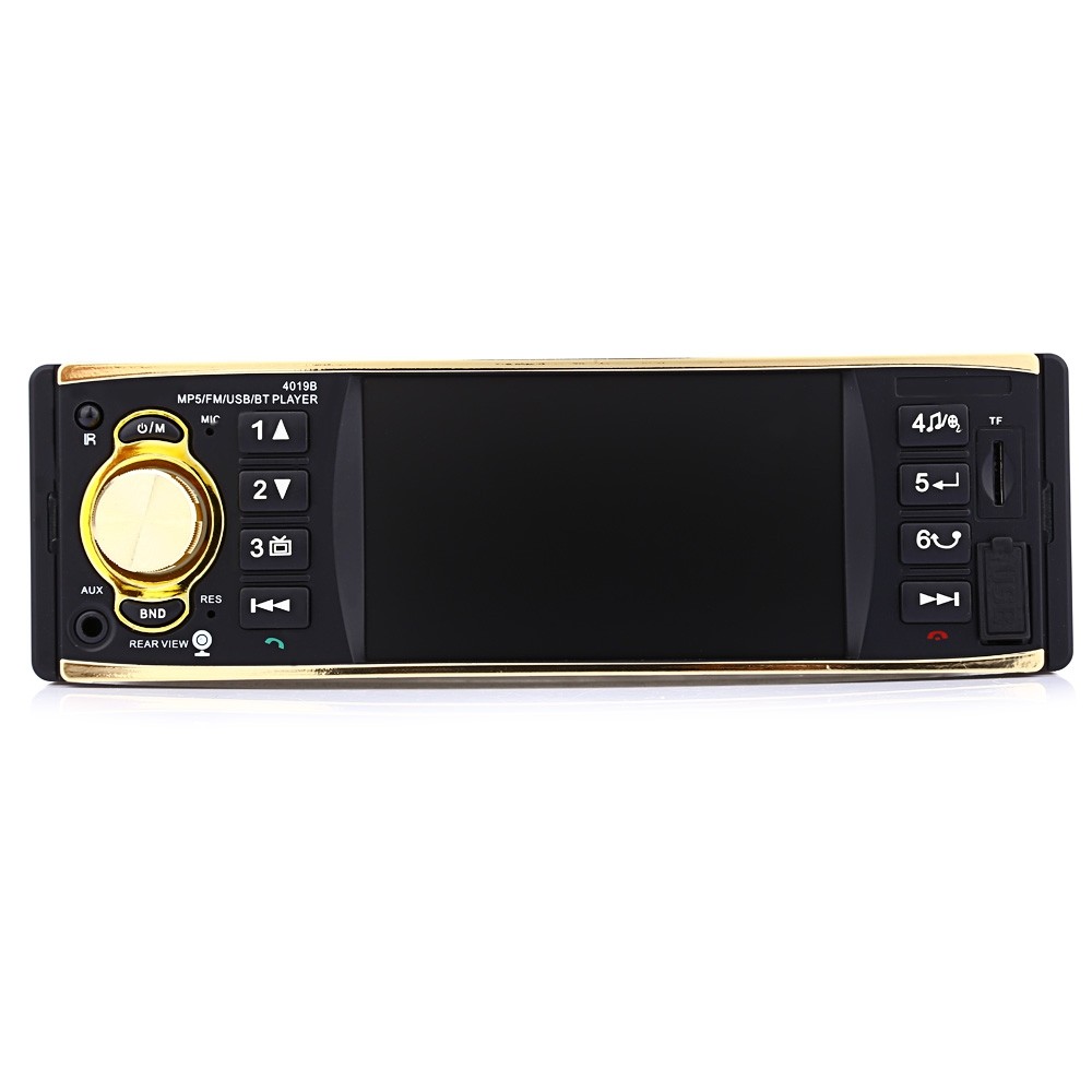 4019B 4.1 inch Vehicle-mounted MP5 Player Stereo Audio Car Video FM Radio with Camera Remote Control