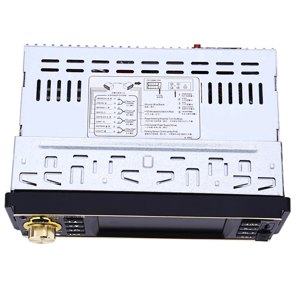 4019B 4.1 inch Vehicle-mounted MP5 Player Stereo Audio Car Video FM Radio with Camera Remote Control