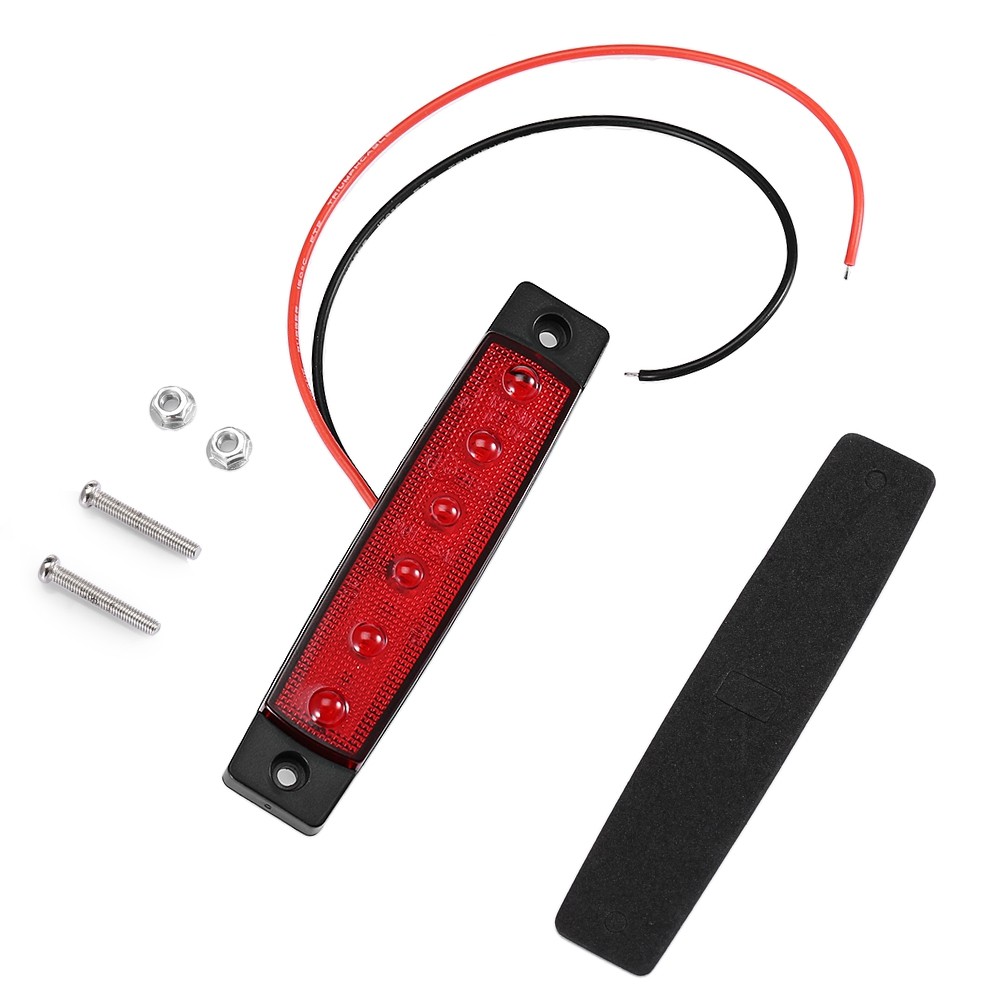 TMH - 6LED - B 5 Colors DC 12V Waterproof Car Truck Warning Side Light