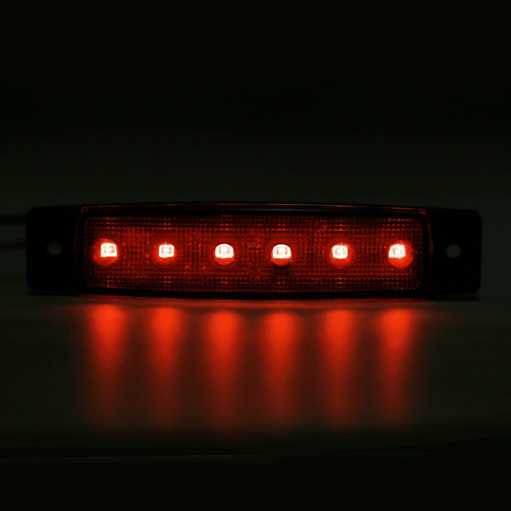 TMH - 6LED - B 5 Colors DC 12V Waterproof Car Truck Warning Side Light