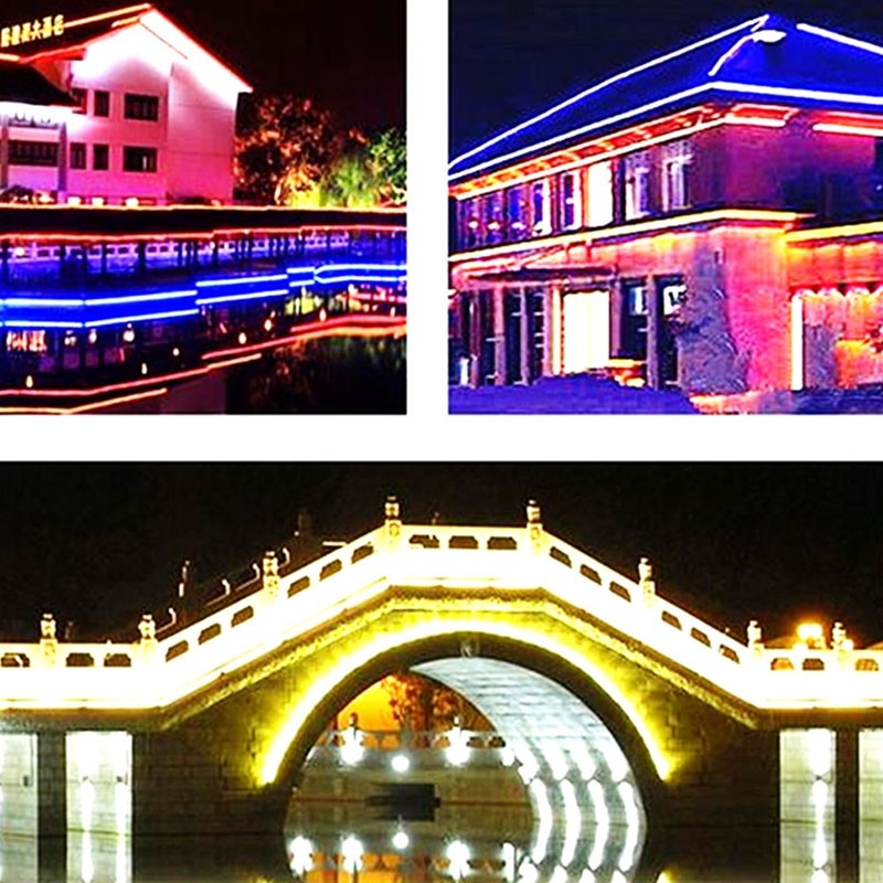 1PCS YWXLight 5M LED Strip Flexible Neon Lights Waterproof LED Light Lamp AC 220 - 240V