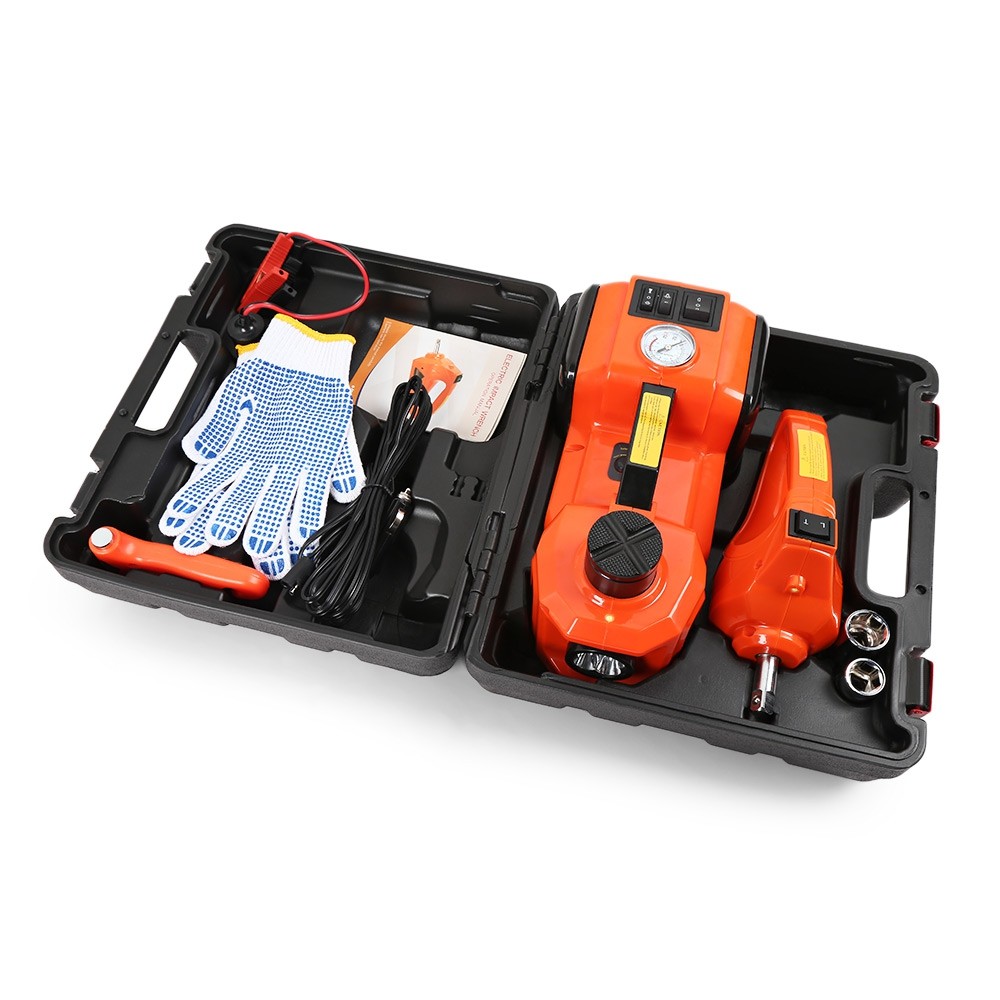 12V DC Electric Hydraulic Car Floor Jack with LED Light for Sedan / Van / Truck