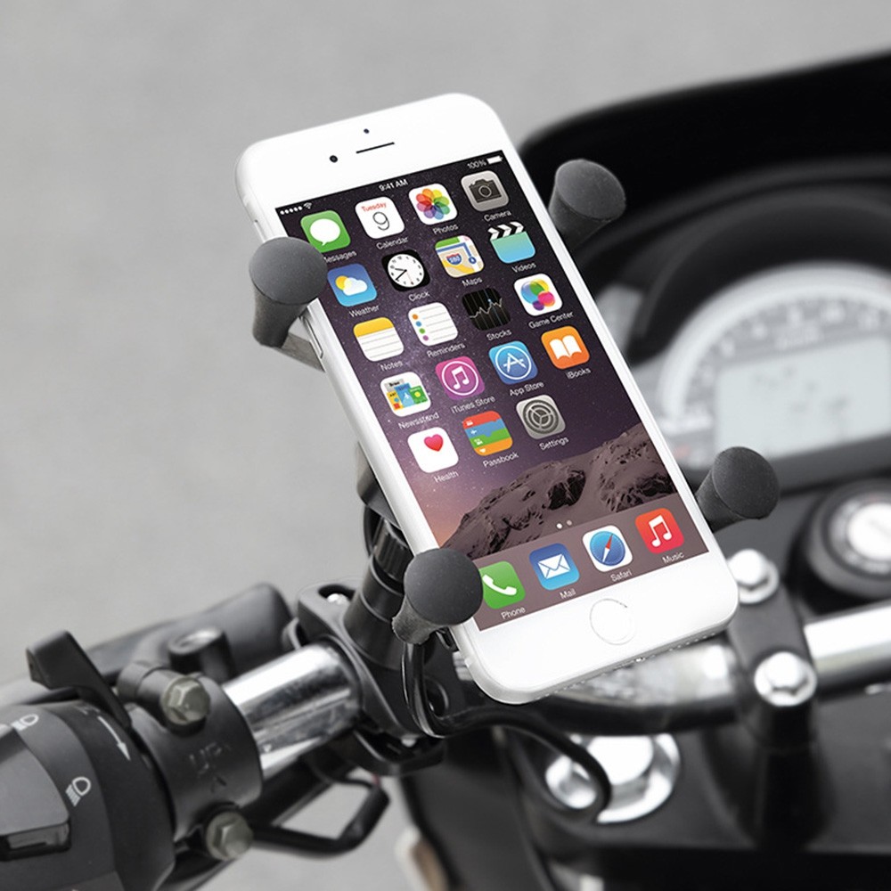 Mobile Phone Holder Rack Navigation Bracket with USB Charging for Electric Car Motorcycle