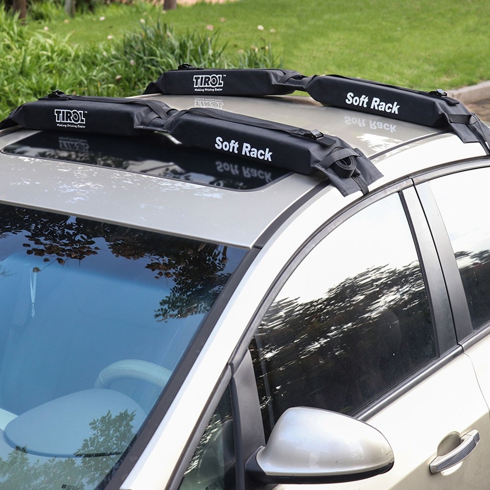 TIROL Car Soft Frame Folding Luggage Rack 2pcs