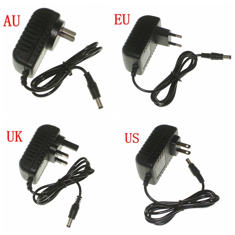 SENCART High Power DC 12V 1A Power Supply Adapter Transformer AU / EU / US / UK Plug AC 100 - 240V