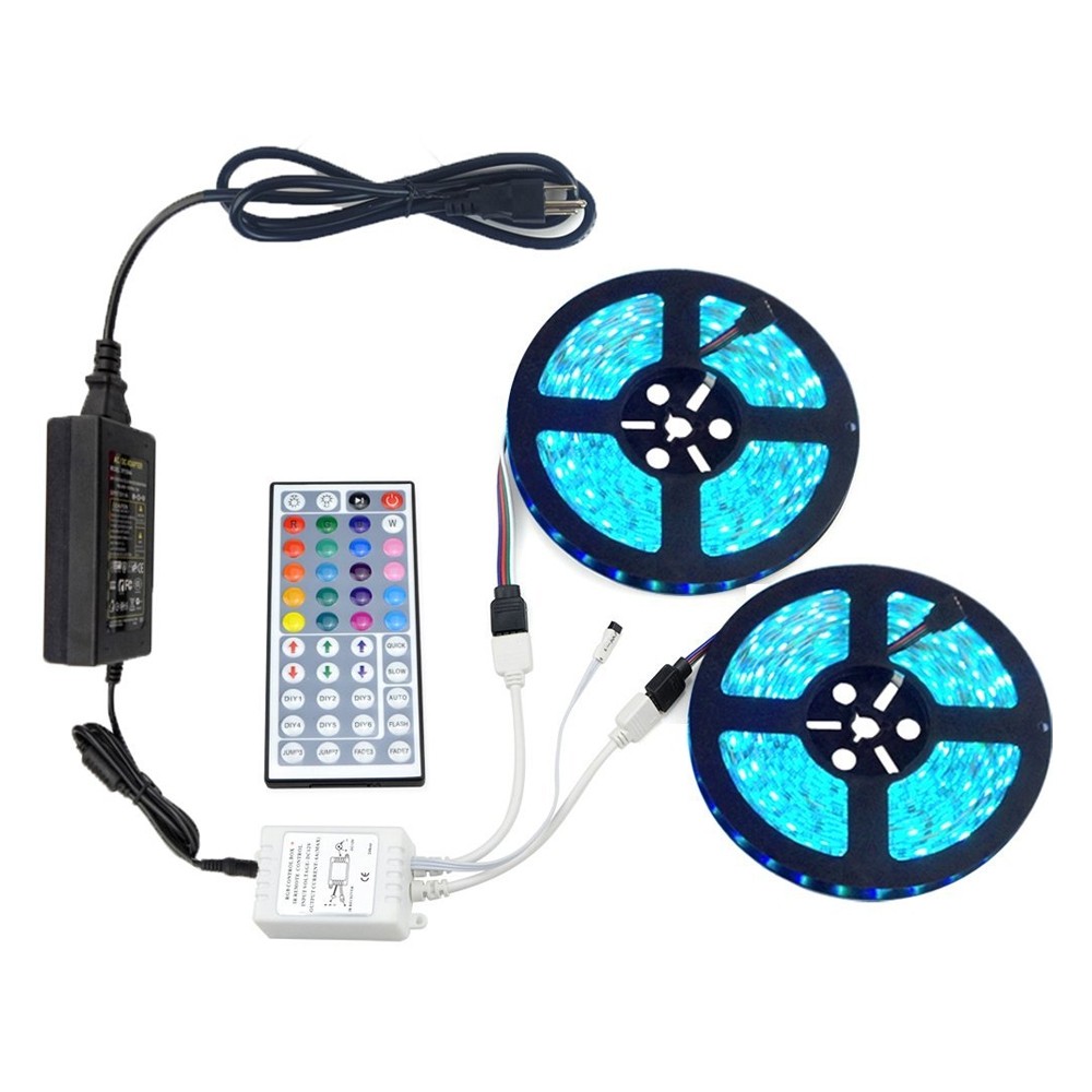ZDM 2x5M 5050 RGB LED Light Strip Controller Power Supply Assembly