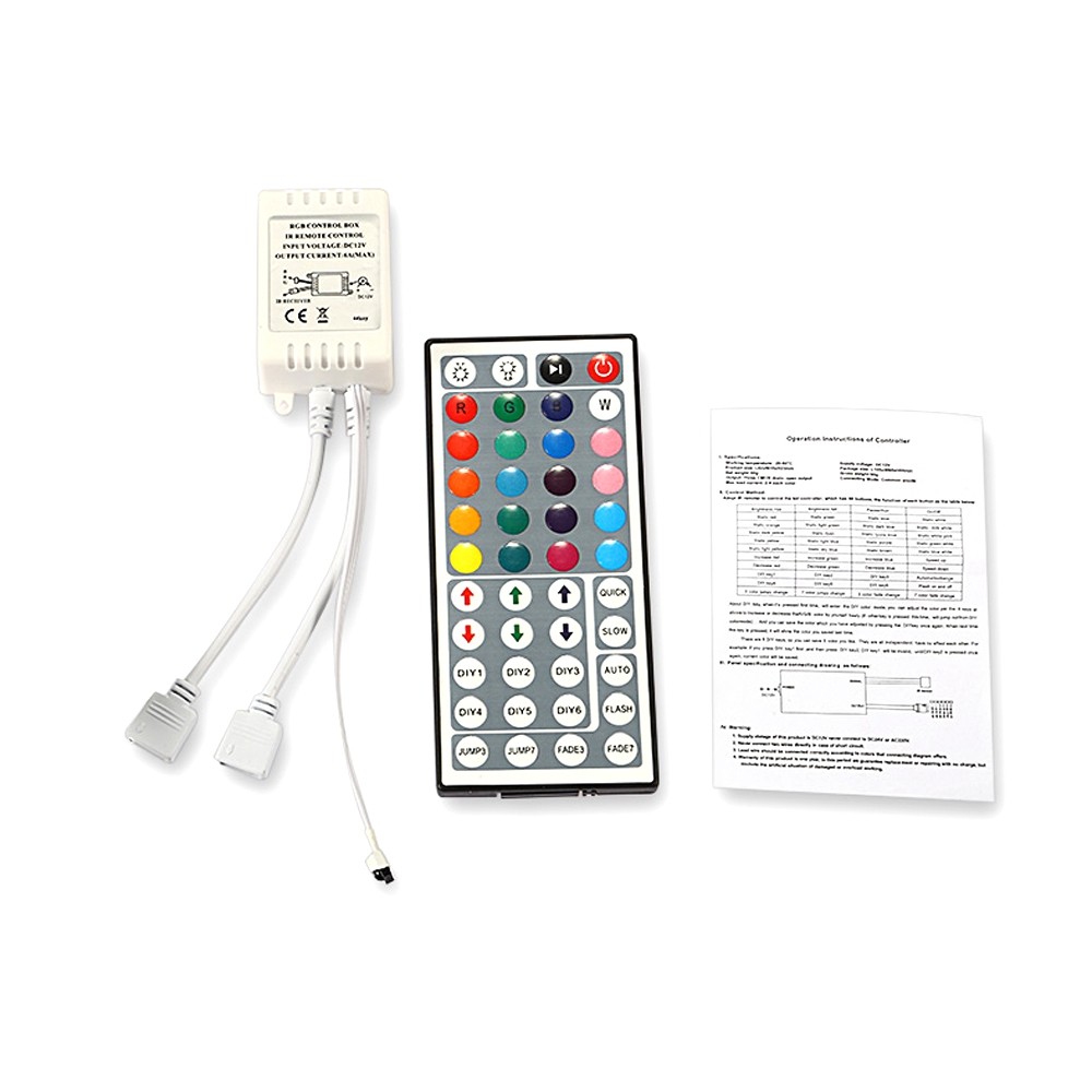 ZDM 2x5M 5050 RGB LED Light Strip Controller Power Supply Assembly