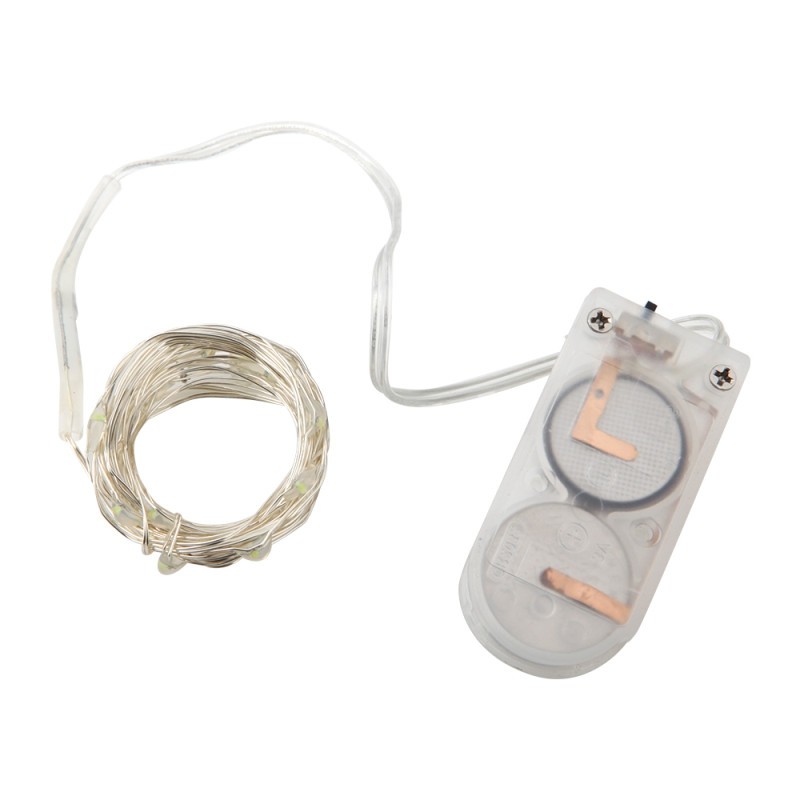 OMTO LED String Fairy Lights 2M 20 Leds CR2032 Button Battery Operated LED Light