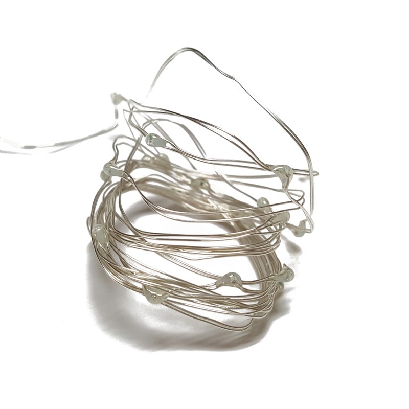 OMTO LED String Fairy Lights 2M 20 Leds CR2032 Button Battery Operated LED Light