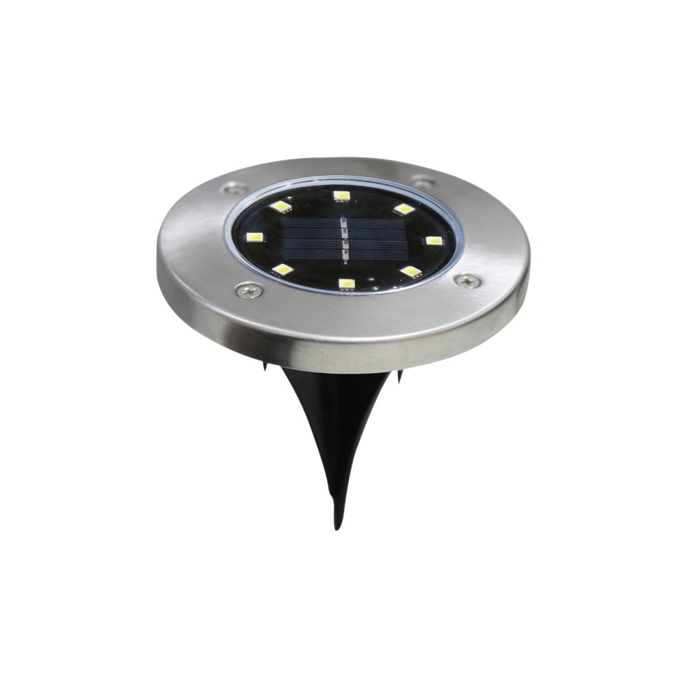 8-LED Solar Power Buried Light for Garden