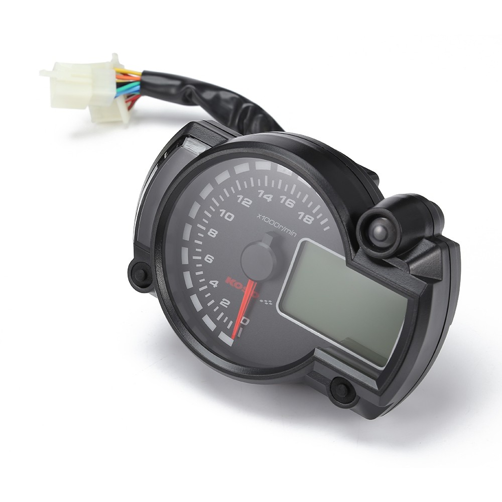 LCD 7 Colors Display Motorcycle Digital Speedometer