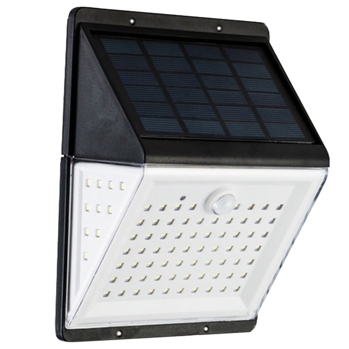 88 LED Solar Power Motion Sensor Light Voice Remote Control Outdoor Yard Wall Lamp