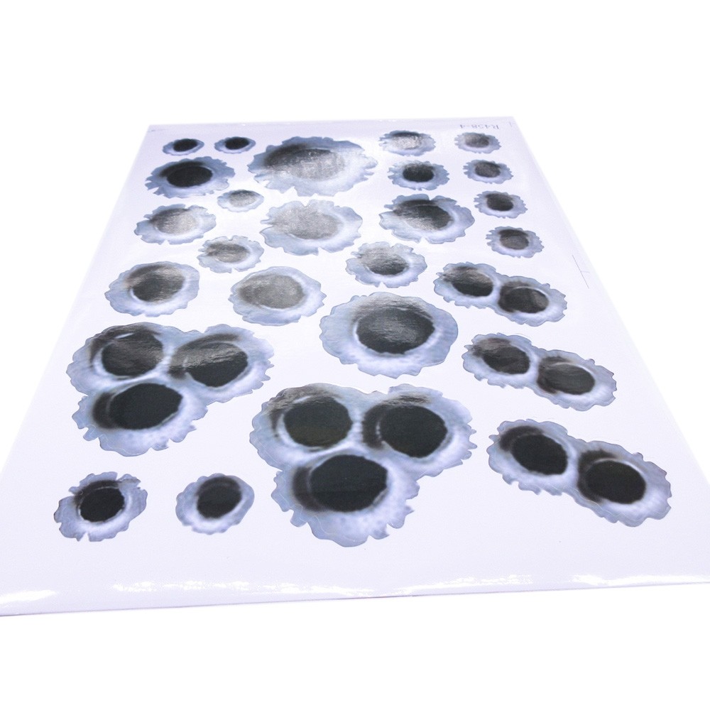 Creative Personality Simulation Bullet Holes Car Decoration Stickers 1PC