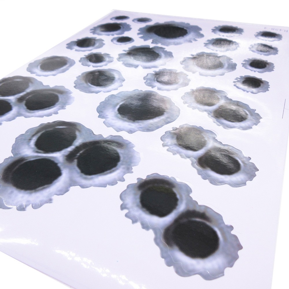 Creative Personality Simulation Bullet Holes Car Decoration Stickers 1PC