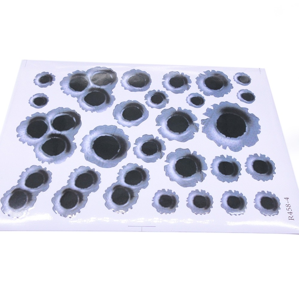 Creative Personality Simulation Bullet Holes Car Decoration Stickers 1PC
