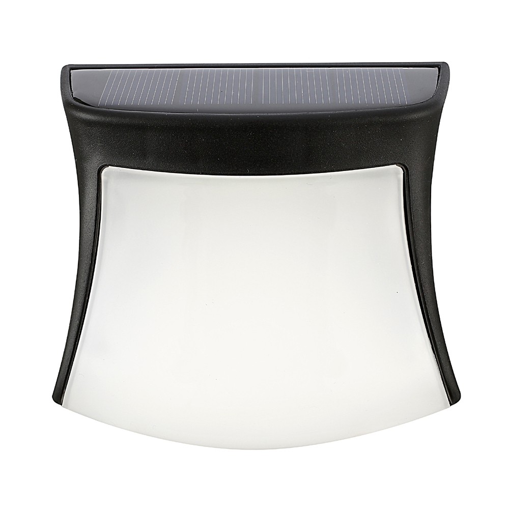 Solar Powered 3LEDs Fence Gutter Light Outdoor Garden Yard Wall Pathway Lamp