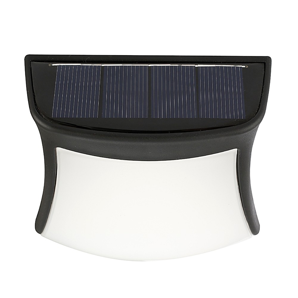 Solar Powered 3LEDs Fence Gutter Light Outdoor Garden Yard Wall Pathway Lamp