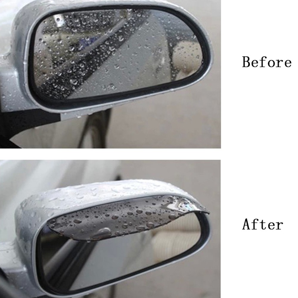 2PCS car rearview mirror rain eyebrow visor rain eyebrow