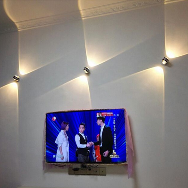 LedTey 3W Double Crystal 100-240V Wall Lamp