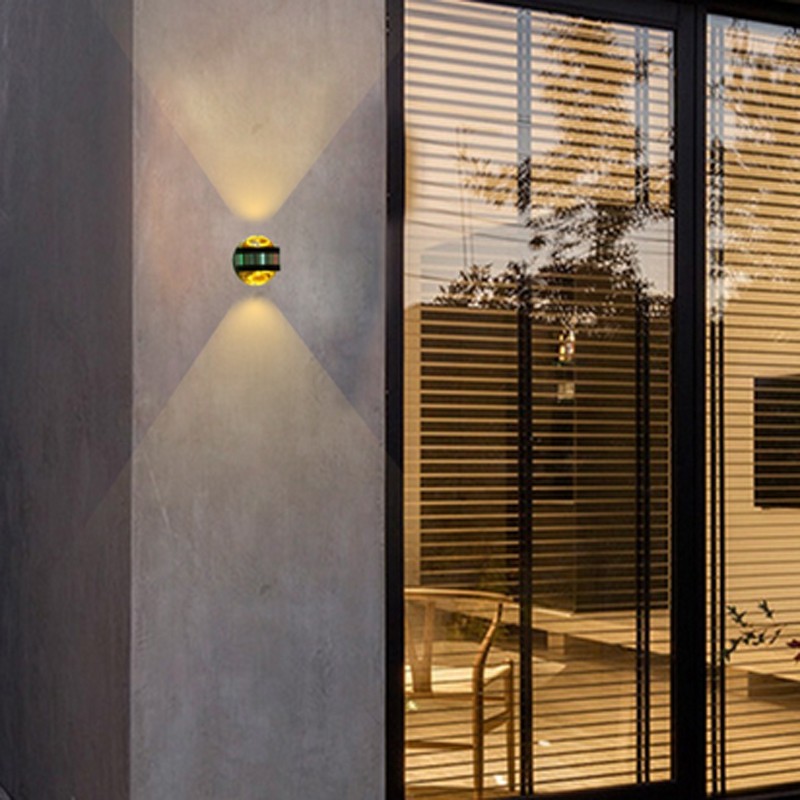 LedTey 3W Double Crystal 100-240V Wall Lamp