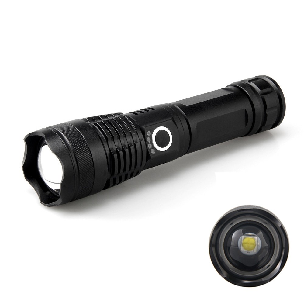 Ultrafire CREE 2700LM 18650 USB Charging XHP50 Zoom LED High Power Flashlight
