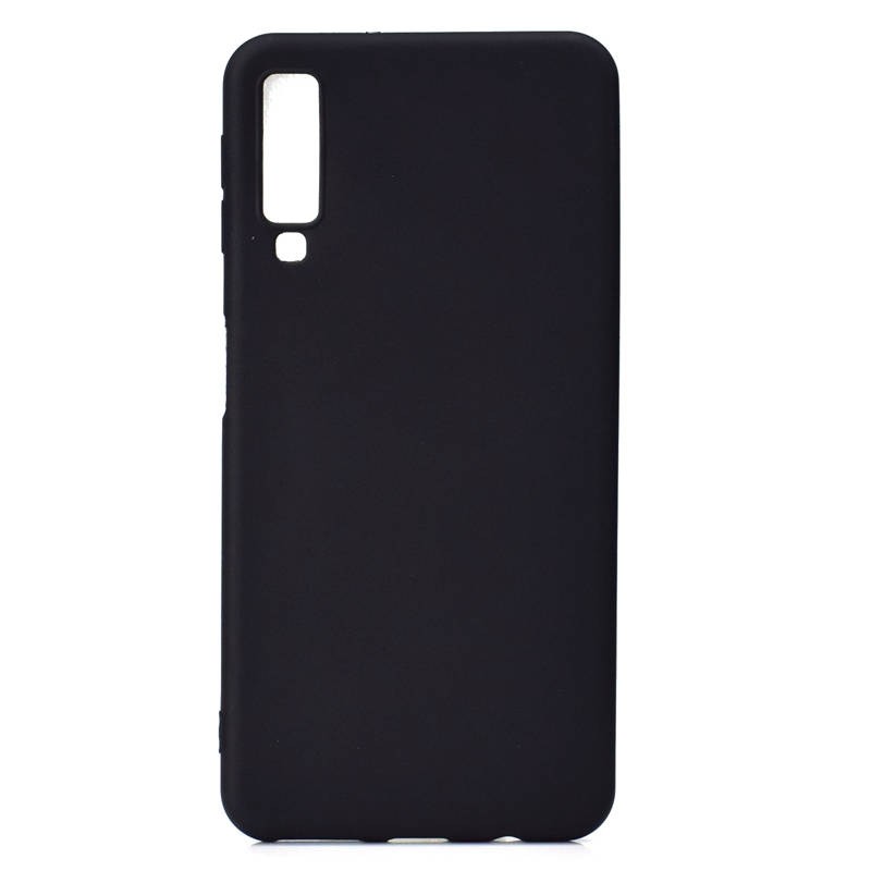 TPU Material Solid Color Mobile Phone Case for Samsung Galaxy A7(2018)