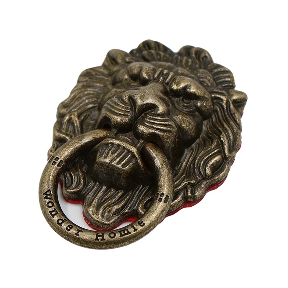 Lion Head 90 Degree Rotating Phone Finger Ring Stand Holder