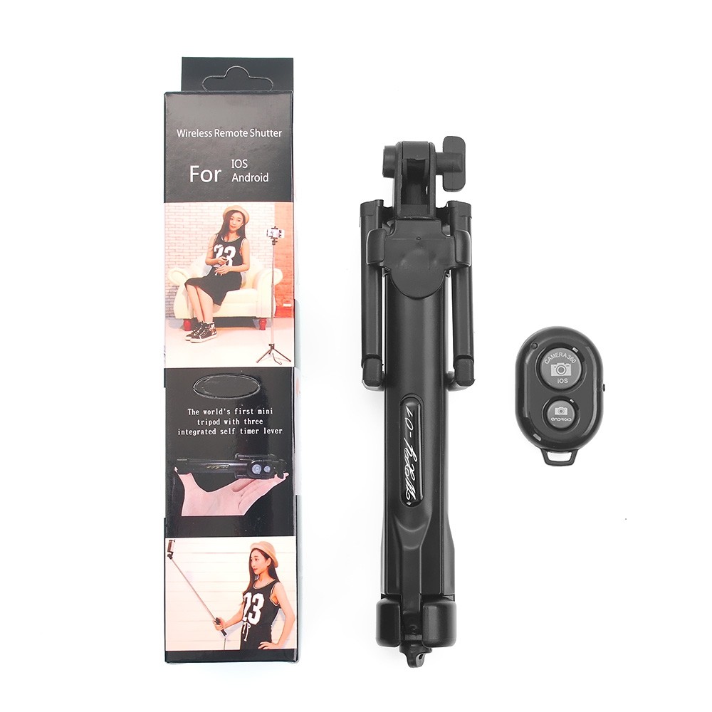 Wireless Remote Control Tripod Bluetooth Selfie Stick